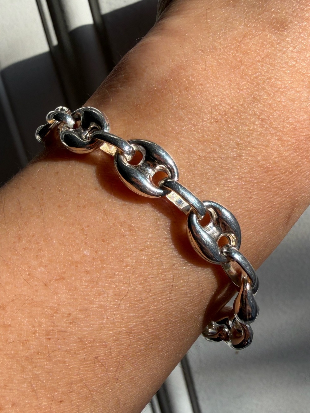 Sterling Silver Gucci Link Bracelet